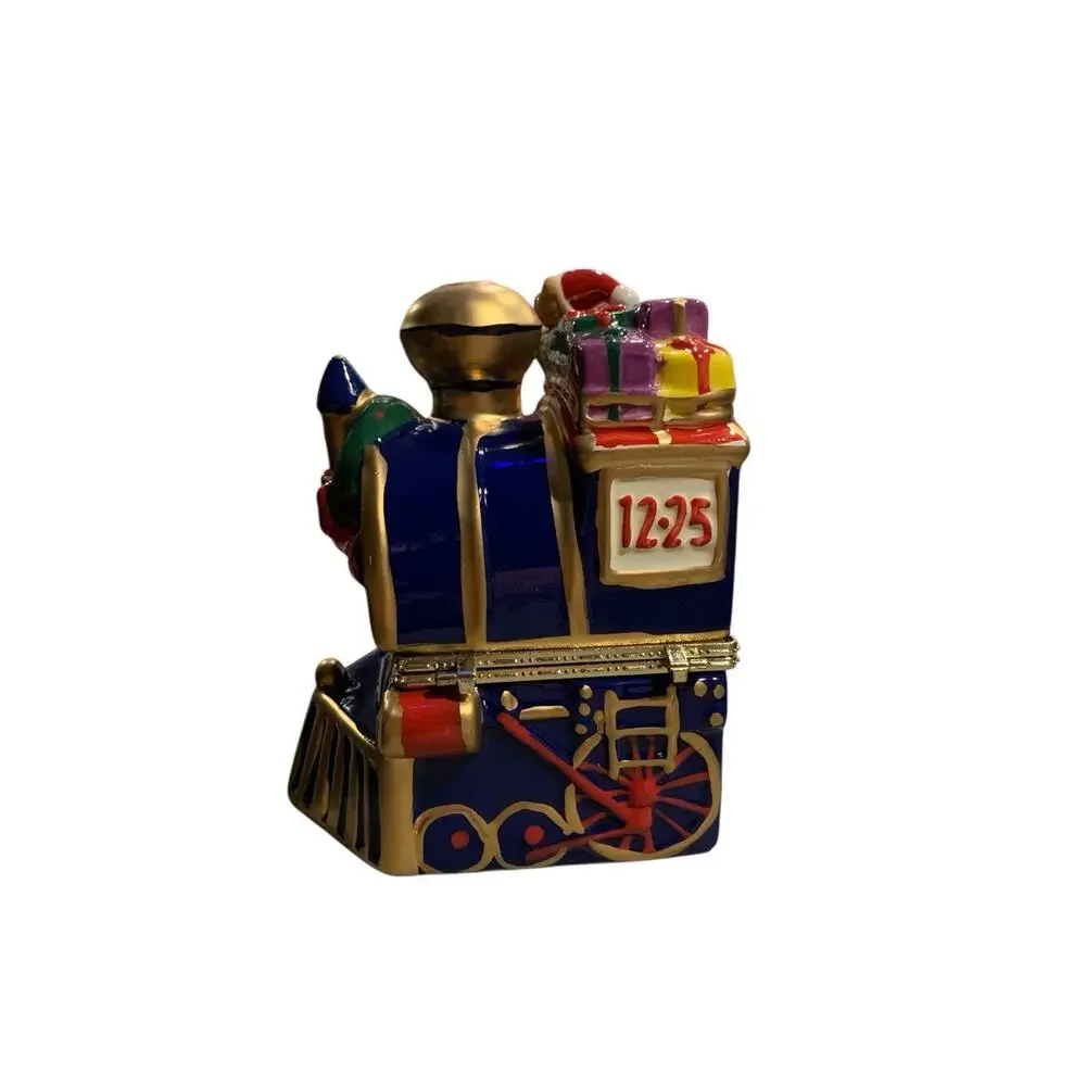 Mr. Christmas Porcelain Train‎ Music Box Animated Christmas Plays DECK THE HALLS